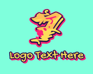 Teen - Graffiti Art Number 7 logo design