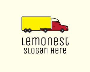 Long Cargo Truck Logo