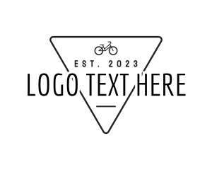 Athlete - Bicycle Tournament Triangle logo design
