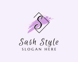 Feminine Paintbrush Business  logo design