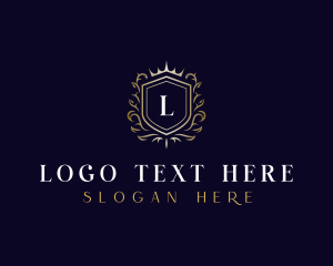 Luxury - Shield Royalty Crown logo design