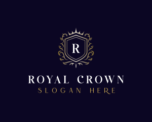 Shield Royalty Crown logo design