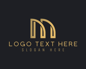 Deluxe - Elegant Luxury Deluxe Letter M logo design