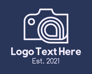 Instagram - Camera Film Letter A logo design