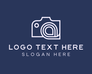 Video - Camera Film Letter A logo design