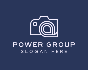 Vlogger - Camera Film Letter A logo design