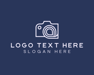 Instagram - Camera Film Letter A logo design