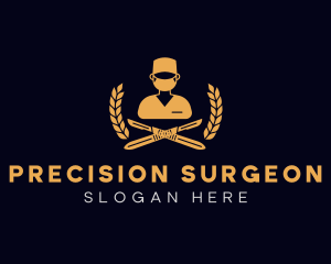 Surgeon - Medical Surgeon Scalpel logo design