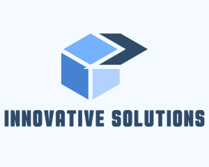 Blue Box - Arrow Box Logistics logo design
