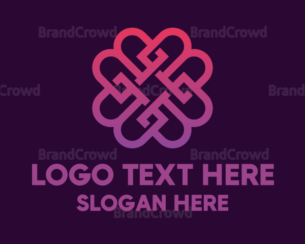 Beauty Violet Flower Logo