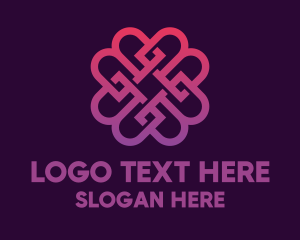 Sl - Beauty Violet Flower logo design