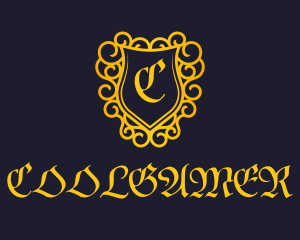 Royalty - Golden Medieval Crest logo design