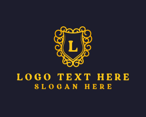 Event - Golden Medieval Crest logo design