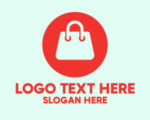 Shop - Red Handbag Shopping logo design
