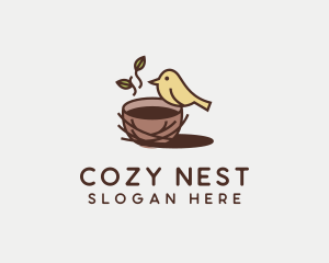 Nest - Coffee Bird Nest logo design