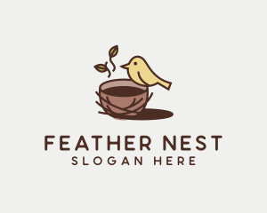 Coffee Bird Nest logo design