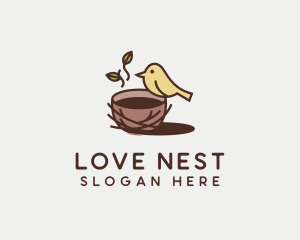 Coffee Bird Nest logo design