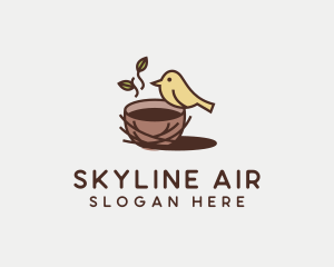 Breakfast - Coffee Bird Nest logo design