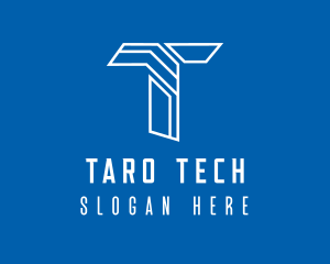 Web Tech Letter T logo design