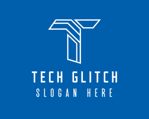 Web Tech Letter T logo design