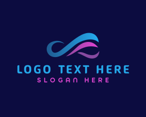 Wave - Infinity Loop Wave logo design