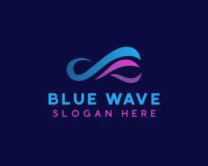 Infinity Loop Wave logo design