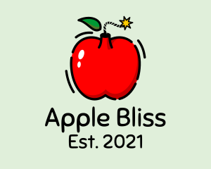 Apple Fruit Bomb  logo design