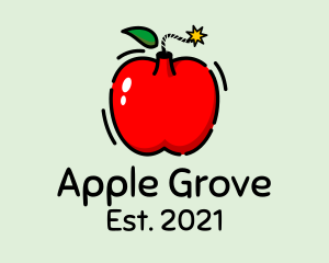 Apple Fruit Bomb  logo design