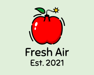 Apple Fruit Bomb  logo design