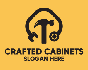 Cabinetry - Construction Mechanic Tools logo design