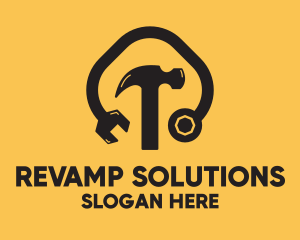 Overhaul - Construction Mechanic Tools logo design
