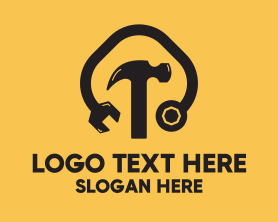 Toolbox - Black Tools Mechanic logo design