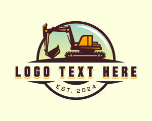 Industrial - Machinery Quarry Excavator logo design