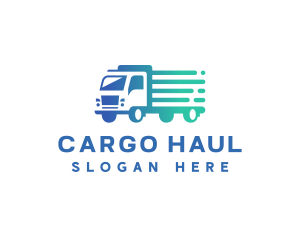 Truck Delivery Logistics logo design