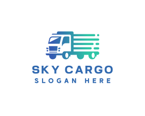 Truck Delivery Logistics logo design