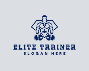 Dumbbell Gym Workout logo design