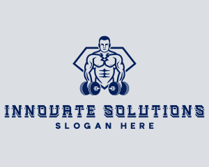 Gym - Dumbbell Gym Workout logo design