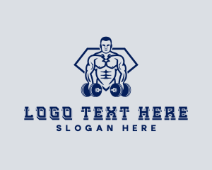 Dumbbell Gym Workout Logo