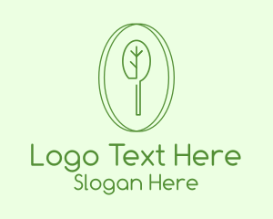 Green Minimalist Tree Logo