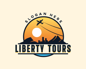 Airplane City Tour logo design