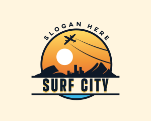 Airplane City Tour logo design