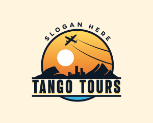 Airplane City Tour logo design