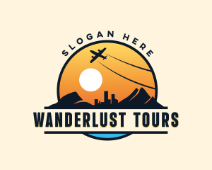 Airplane City Tour logo design