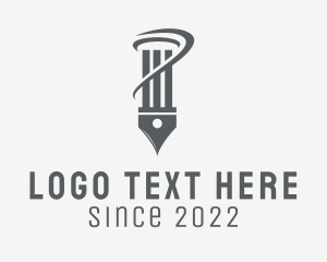 Writing - Pillar Pen Writer logo design