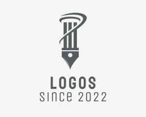 School Material - Pillar Pen Writer logo design