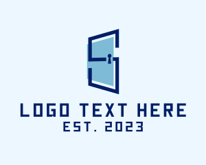 Room - System Security Letter S logo design