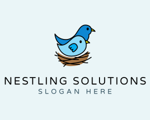 Hatchling - Bird Nest Wildlife logo design