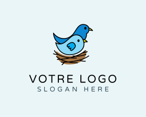 Nest - Bird Nest Wildlife logo design