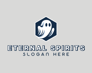 Spooky Halloween Ghost logo design