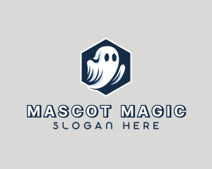 Spooky Halloween Ghost logo design